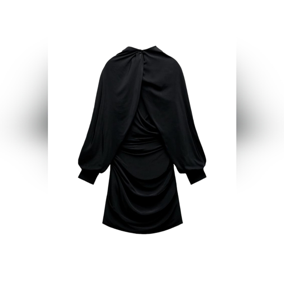 Zara Limited Edition Cape Sleeve Dress Size XS - Picture 10 of 15